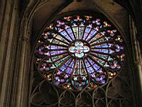 Carcassonne, Basilique St-Nazaire & St-Celse, Rosace de la Vierge (2)